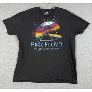 Pink Floyd Dark Side of The Moon T Shirt Men's Size‎ XL Black Band Concert Shirt